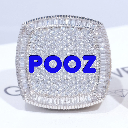 CUSTOM LETTER 3D ICED RING
