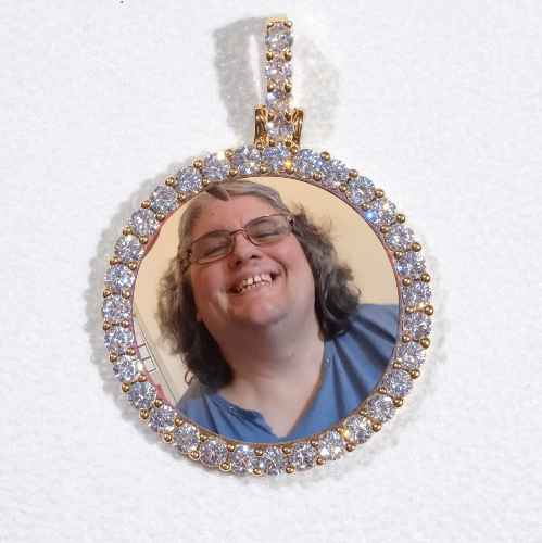3D CIRCLE CUSTOM PICTURE PENDANT SMALL SIZE