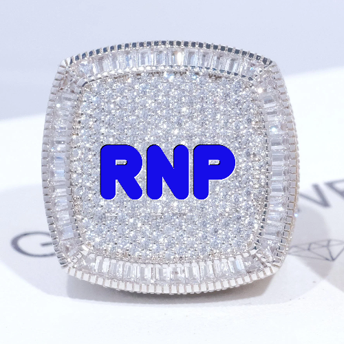 CUSTOM LETTER 3D ICED RING