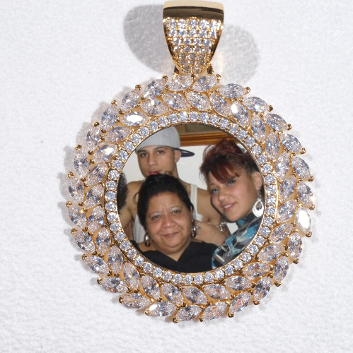 Large 3D Wheat Ear Custom Picture Pendant