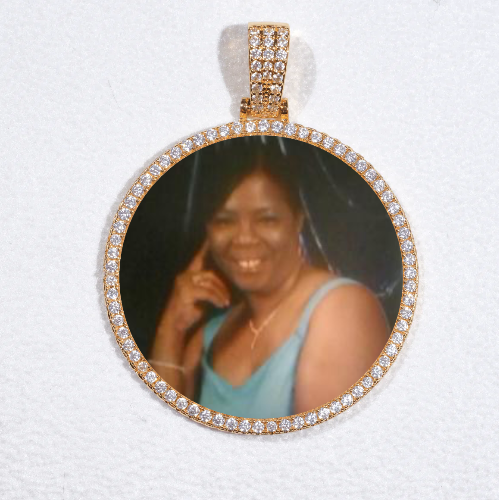 MEDIUM 3D CIRCLE CUSTOM PICTURE PENDANT