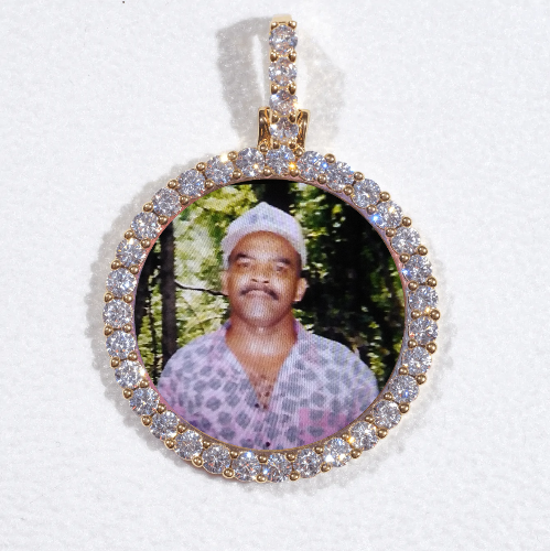 3D CIRCLE CUSTOM PICTURE PENDANT SMALL SIZE