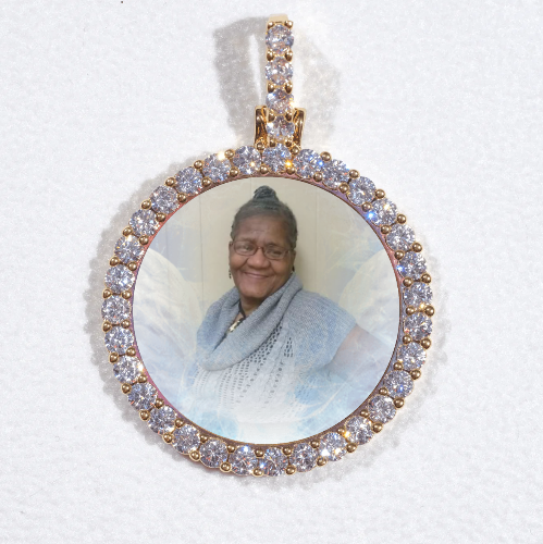 3D CIRCLE CUSTOM PICTURE PENDANT SMALL SIZE