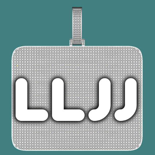 CUSTOM LETTER NECKLACE 3D BIG SQUARE