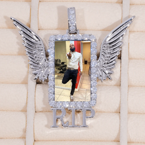 RIP WING 3D CUSTOM PICTURE PENDANT