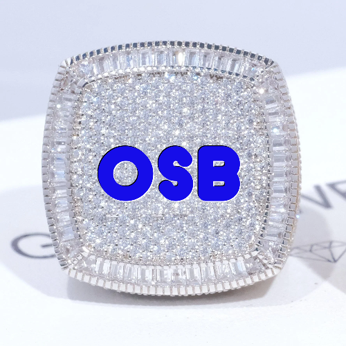 CUSTOM LETTER 3D ICED RING