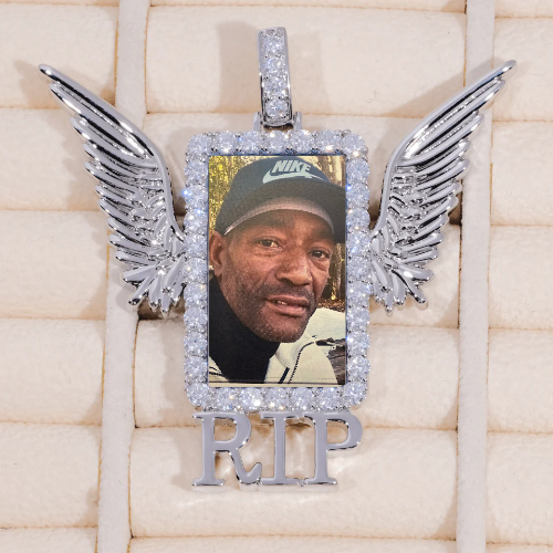 RIP WING 3D CUSTOM PICTURE PENDANT