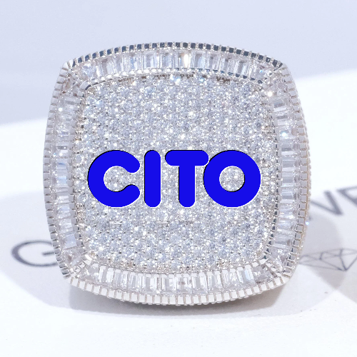CUSTOM LETTER 3D ICED RING