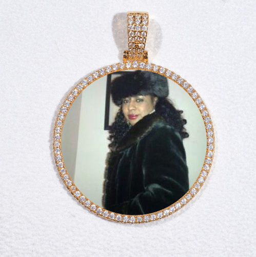 MEDIUM 3D CIRCLE CUSTOM PICTURE PENDANT