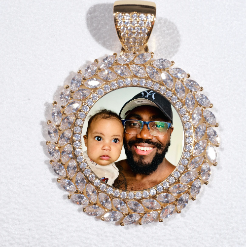 Large 3D Wheat Ear Custom Picture Pendant