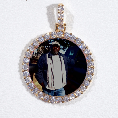 3D CIRCLE CUSTOM PICTURE PENDANT SMALL SIZE