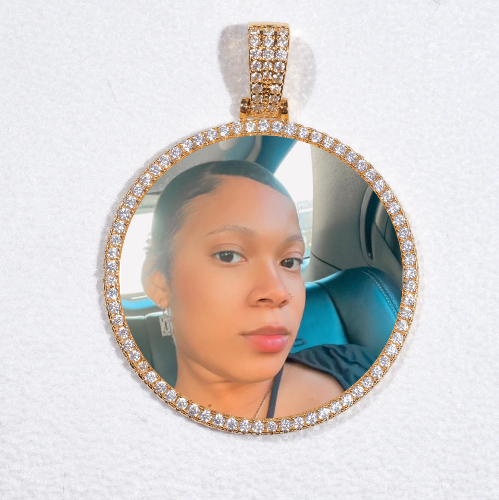 MEDIUM 3D CIRCLE CUSTOM PICTURE PENDANT