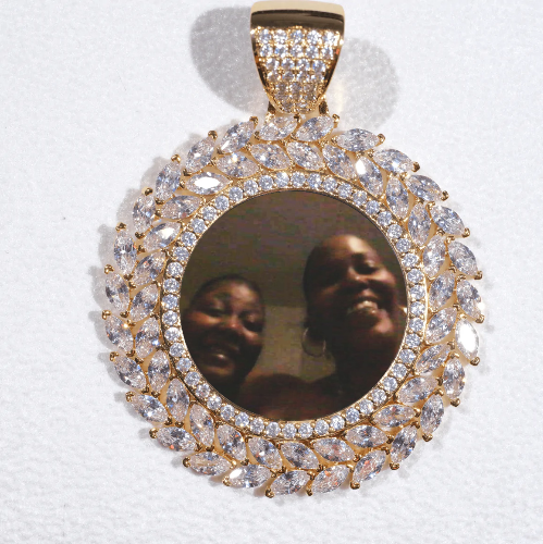 Large 3D Wheat Ear Custom Picture Pendant