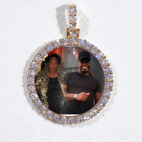 3D CIRCLE CUSTOM PICTURE PENDANT SMALL SIZE