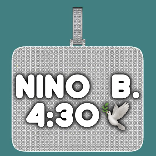 CUSTOM LETTER NECKLACE 3D BIG SQUARE