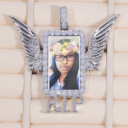 RIP WING 3D CUSTOM PICTURE PENDANT