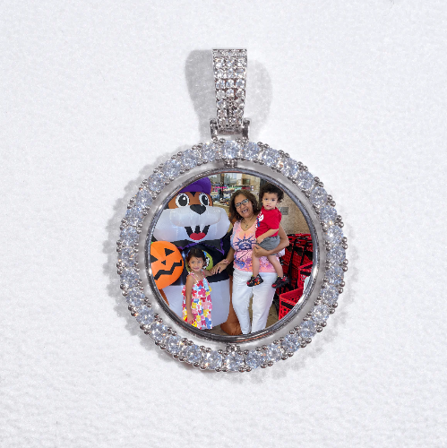 3D Spinning 2-Faced Custom Picture Pendant
