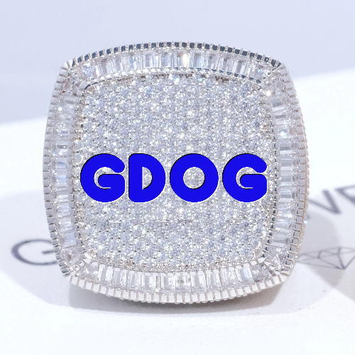 CUSTOM LETTER 3D ICED RING