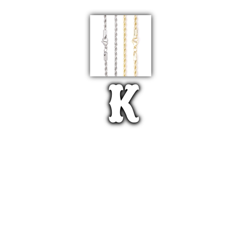 Custom Letters Freibeuter Font Necklace