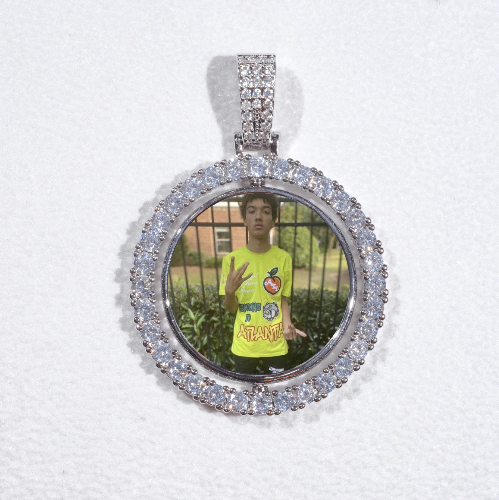 3D Spinning 2-Faced Custom Picture Pendant