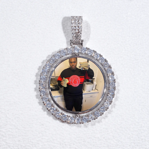 3D Spinning 2-Faced Custom Picture Pendant