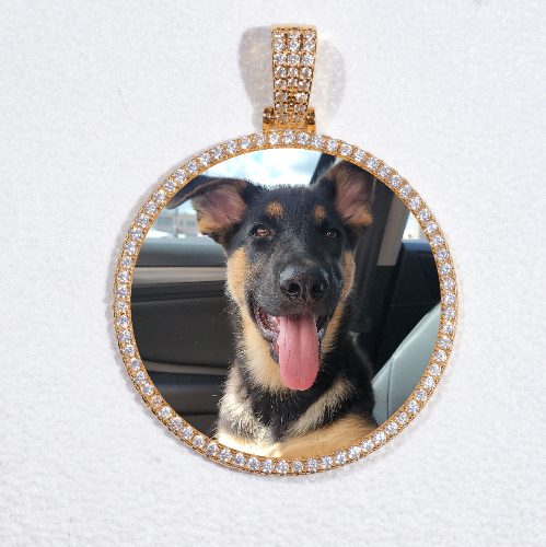MEDIUM 3D CIRCLE CUSTOM PICTURE PENDANT
