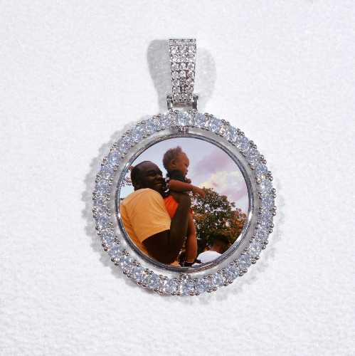 3D Spinning 2-Faced Custom Picture Pendant