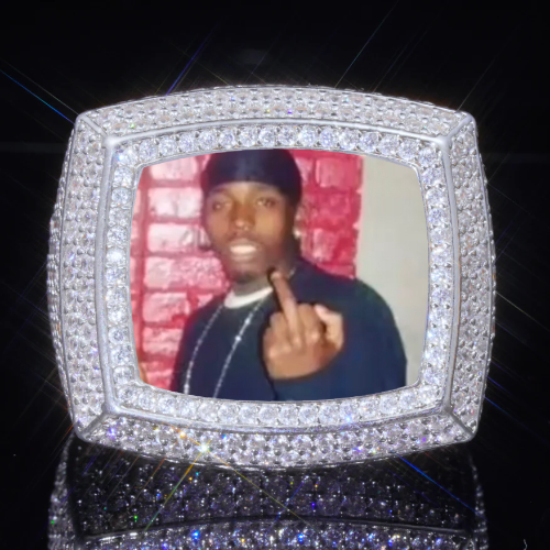 3D CUSTOM PICTURE ICED RING