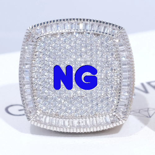 CUSTOM LETTER 3D ICED RING