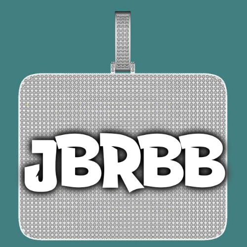 CUSTOM LETTER NECKLACE 3D BIG SQUARE