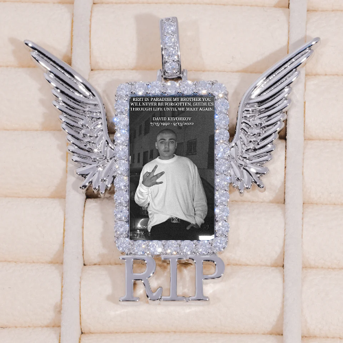 RIP WING 3D CUSTOM PICTURE PENDANT
