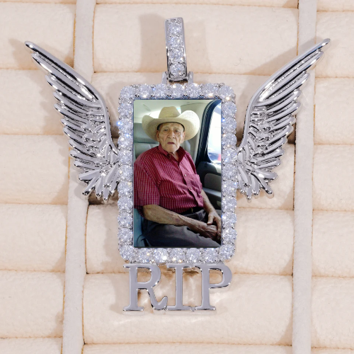 RIP WING 3D CUSTOM PICTURE PENDANT