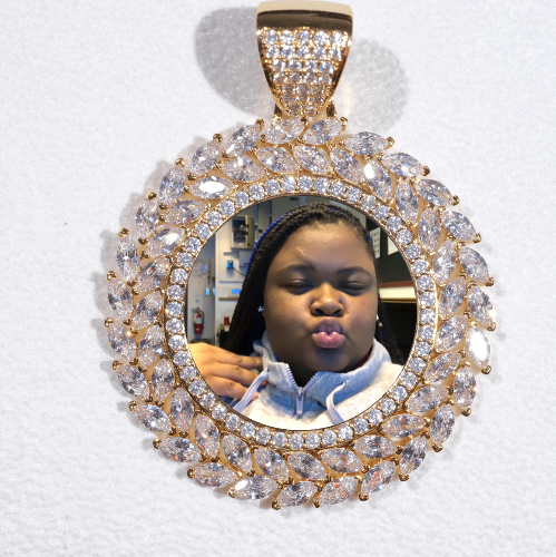 Large 3D Wheat Ear Custom Picture Pendant