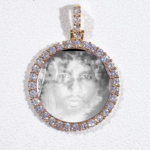 3D CIRCLE CUSTOM PICTURE PENDANT SMALL SIZE