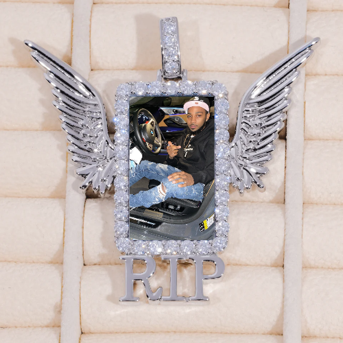 RIP WING 3D CUSTOM PICTURE PENDANT