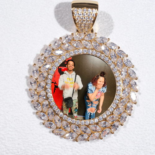 Large 3D Wheat Ear Custom Picture Pendant