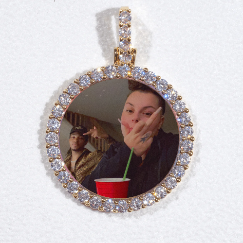 3D CIRCLE CUSTOM PICTURE PENDANT SMALL SIZE