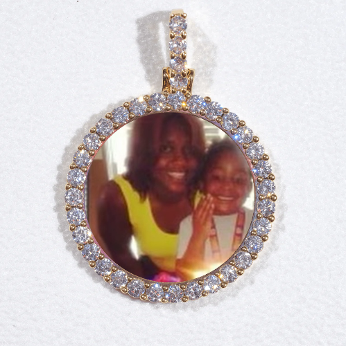 3D CIRCLE CUSTOM PICTURE PENDANT SMALL SIZE