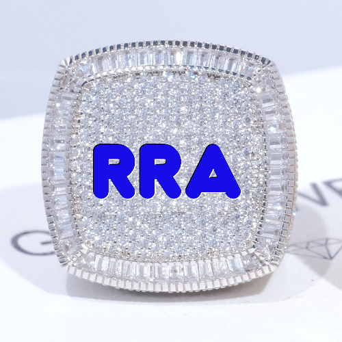 CUSTOM LETTER 3D ICED RING