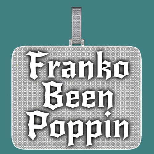 CUSTOM LETTER NECKLACE 3D BIG SQUARE
