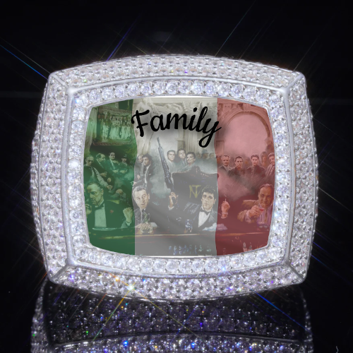 3D CUSTOM PICTURE ICED RING