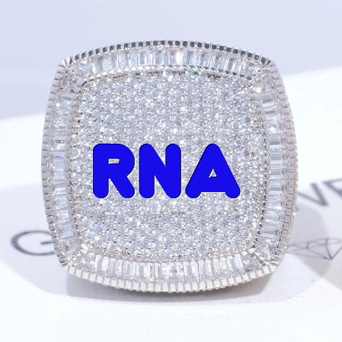 CUSTOM LETTER 3D ICED RING