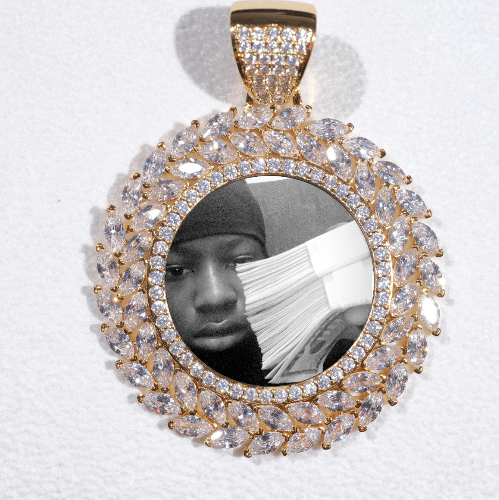 Large 3D Wheat Ear Custom Picture Pendant