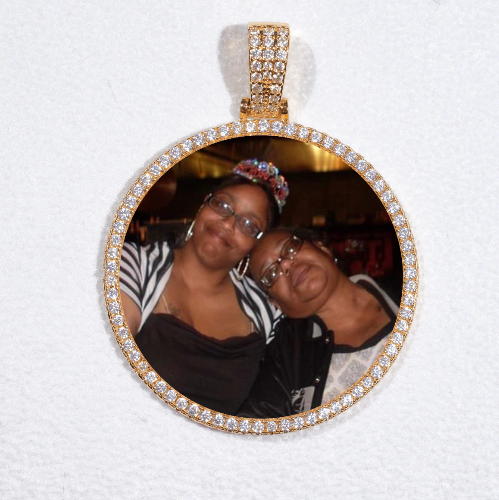 MEDIUM 3D CIRCLE CUSTOM PICTURE PENDANT