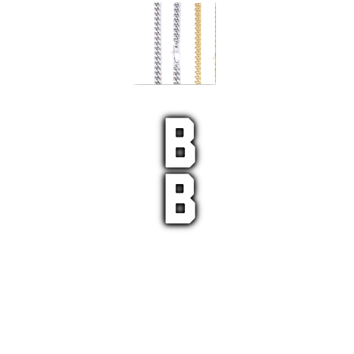 Custom Letters Baguette Two Layer Necklace