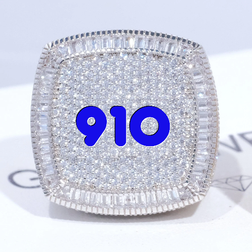 CUSTOM LETTER 3D ICED RING