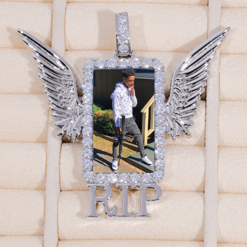 RIP WING 3D CUSTOM PICTURE PENDANT