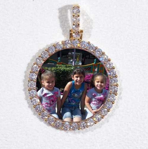 3D CIRCLE CUSTOM PICTURE PENDANT SMALL SIZE