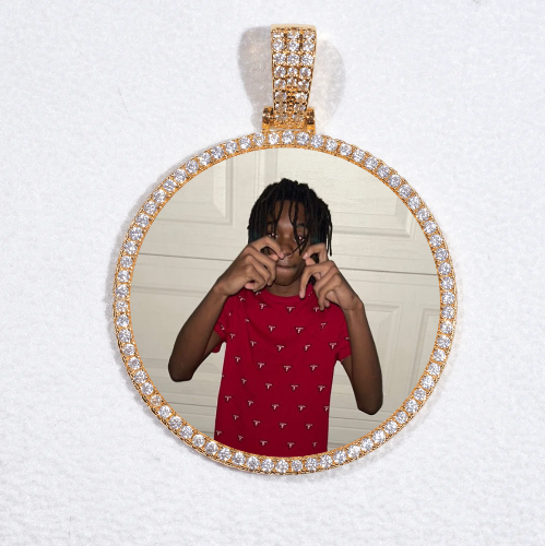MEDIUM 3D CIRCLE CUSTOM PICTURE PENDANT