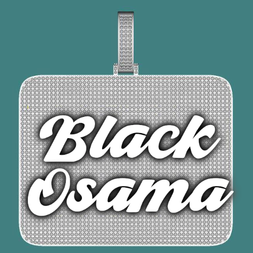 CUSTOM LETTER NECKLACE 3D BIG SQUARE